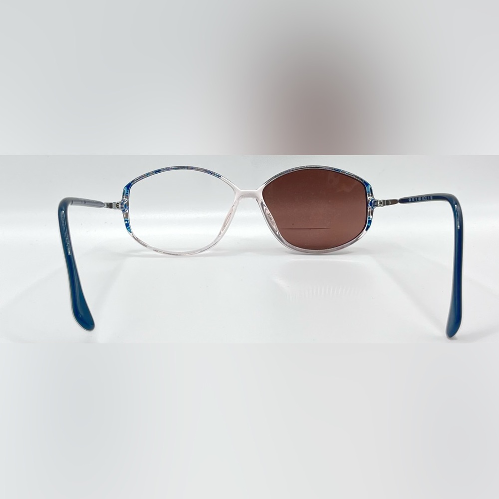 Vintage Silhouette SPX 1861 Blue Translucent Oval Sunglasses Frames Only - Picture 6 of 8
